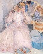 Frieseke, Frederick Carl Lady Trying On a Hat oil on canvas